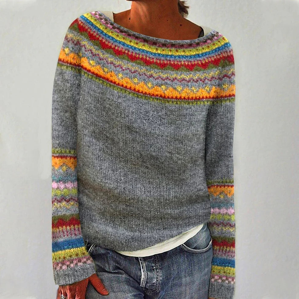 Kirra – Retro Knit Sweater for Women