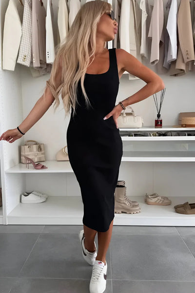 Manon™ | Comfortable Midi Dress & Cardigan