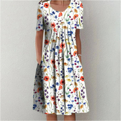 Sofia™ | Stylish and Casual Floral Dress with Pockets